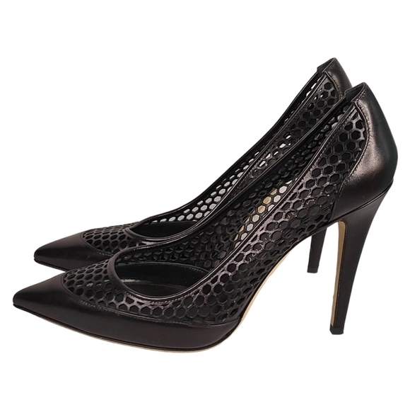 TAMARA MELON TEASE MESH POINT-TOE PUMPS SZ 37.5 NEW - Picture 2 of 15